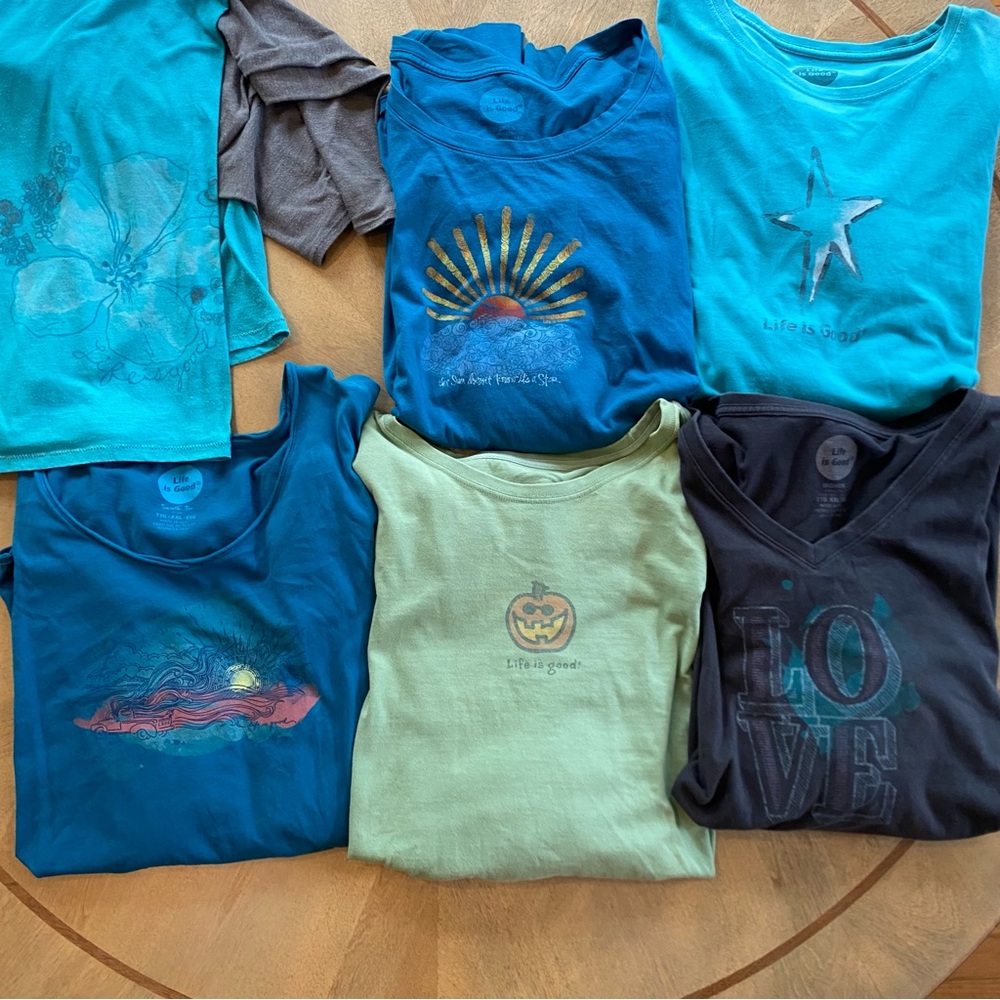 Life Is Good Long Sleeve Tee SZ XXL bundle of 6